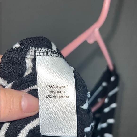 Maurices Black And White Stripe Relaxed Tank Top - Picture 4 of 4